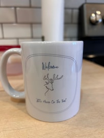 The house had everything we need including complimentary coffee and cute custom mugs.