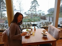 Breakfast by the sea