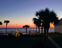 Early morning view from the balcony.