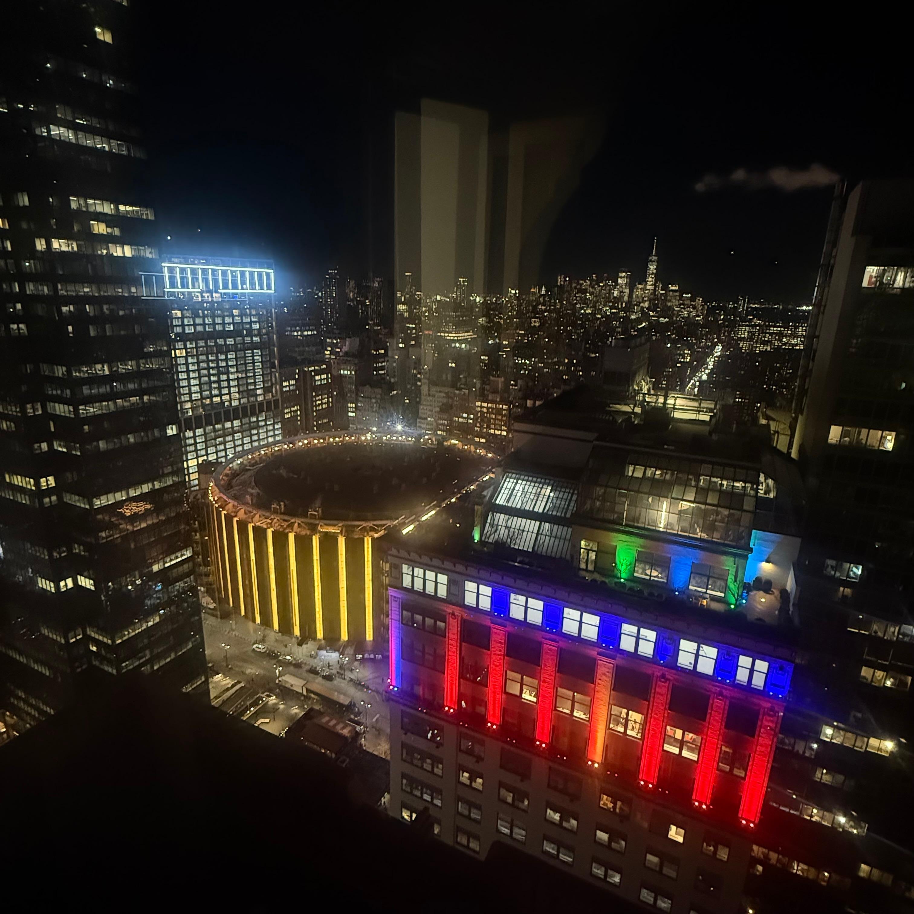 Had an amazing view of Madison Square Garden from our suite! 