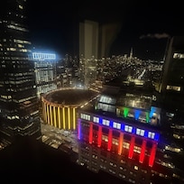 Had an amazing view of Madison Square Garden from our suite!