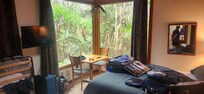 Room, bed, table, and view. GREAT VIEW!!