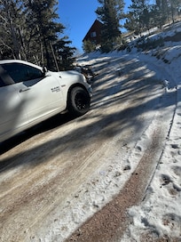 Driveway up to the house