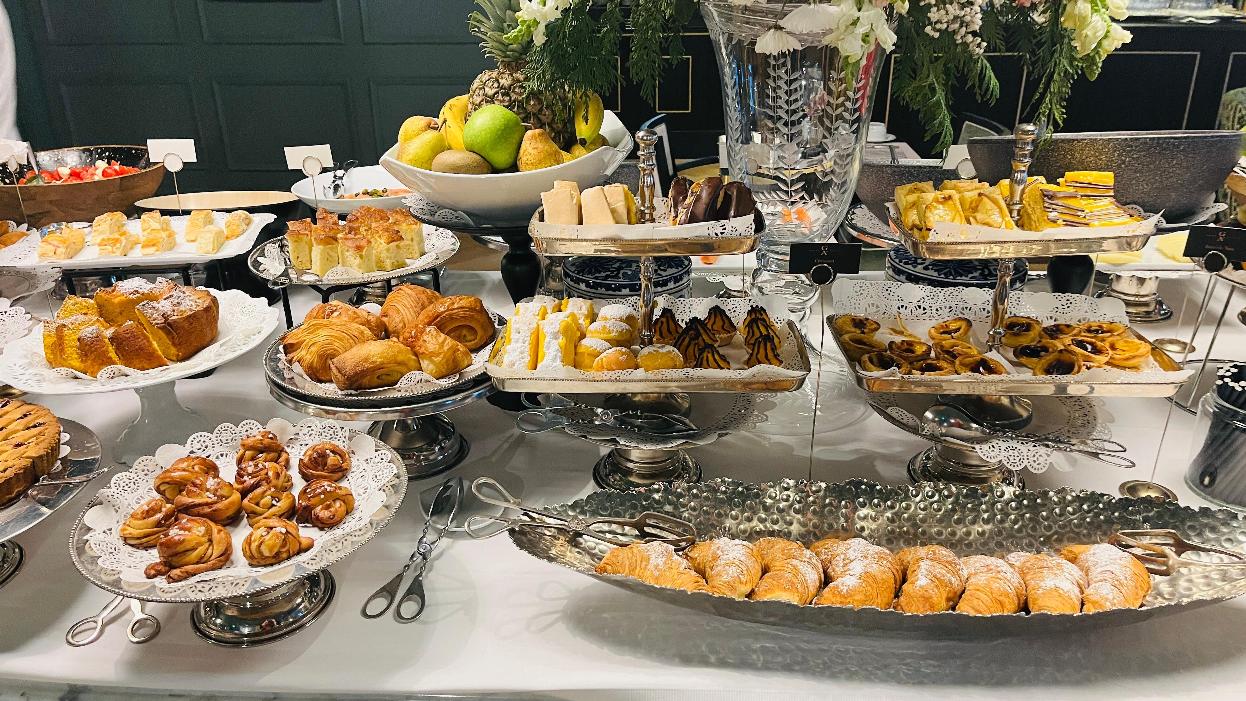 Teil des Frühstückbuffets