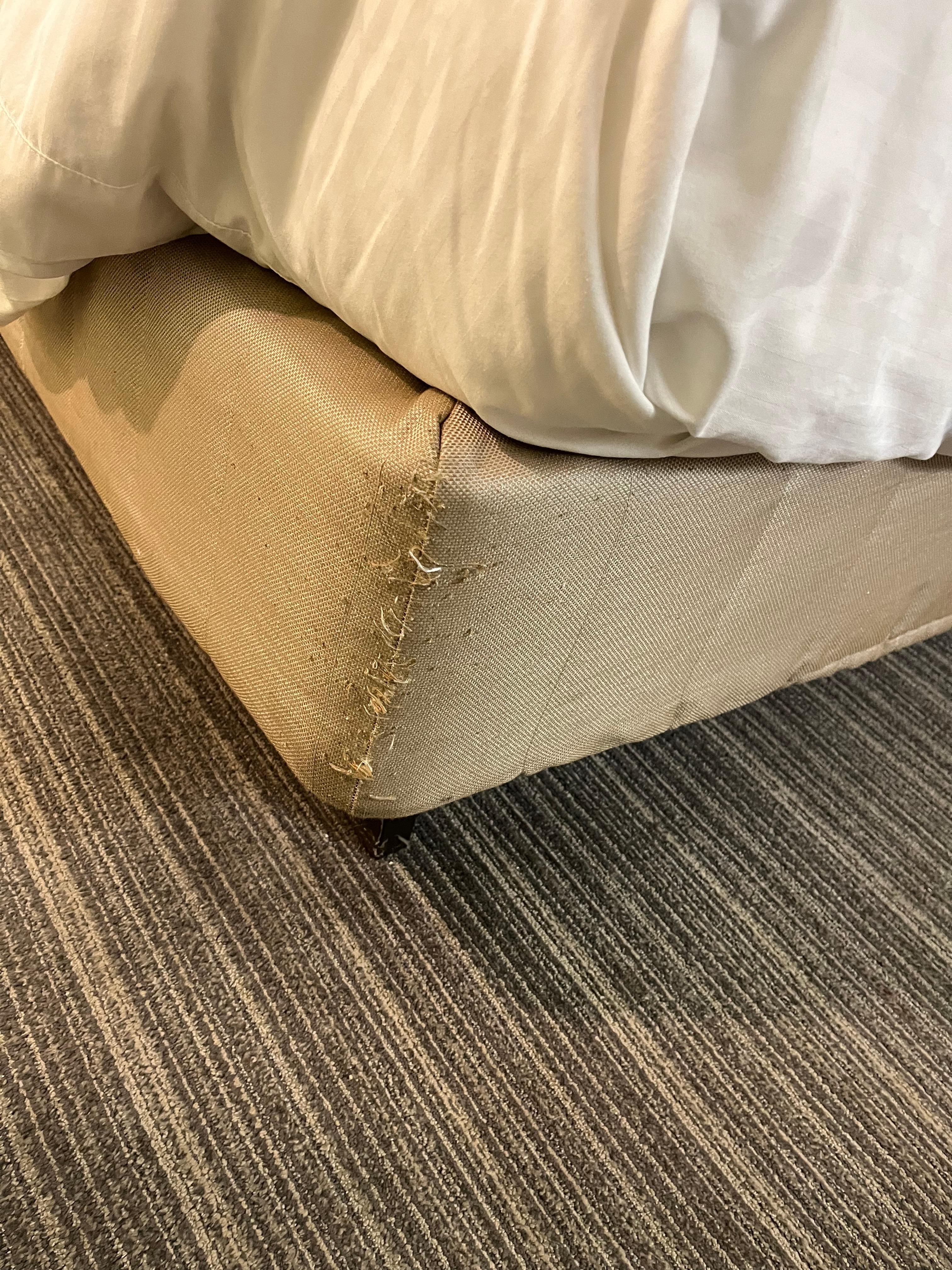 Damaged bed frame