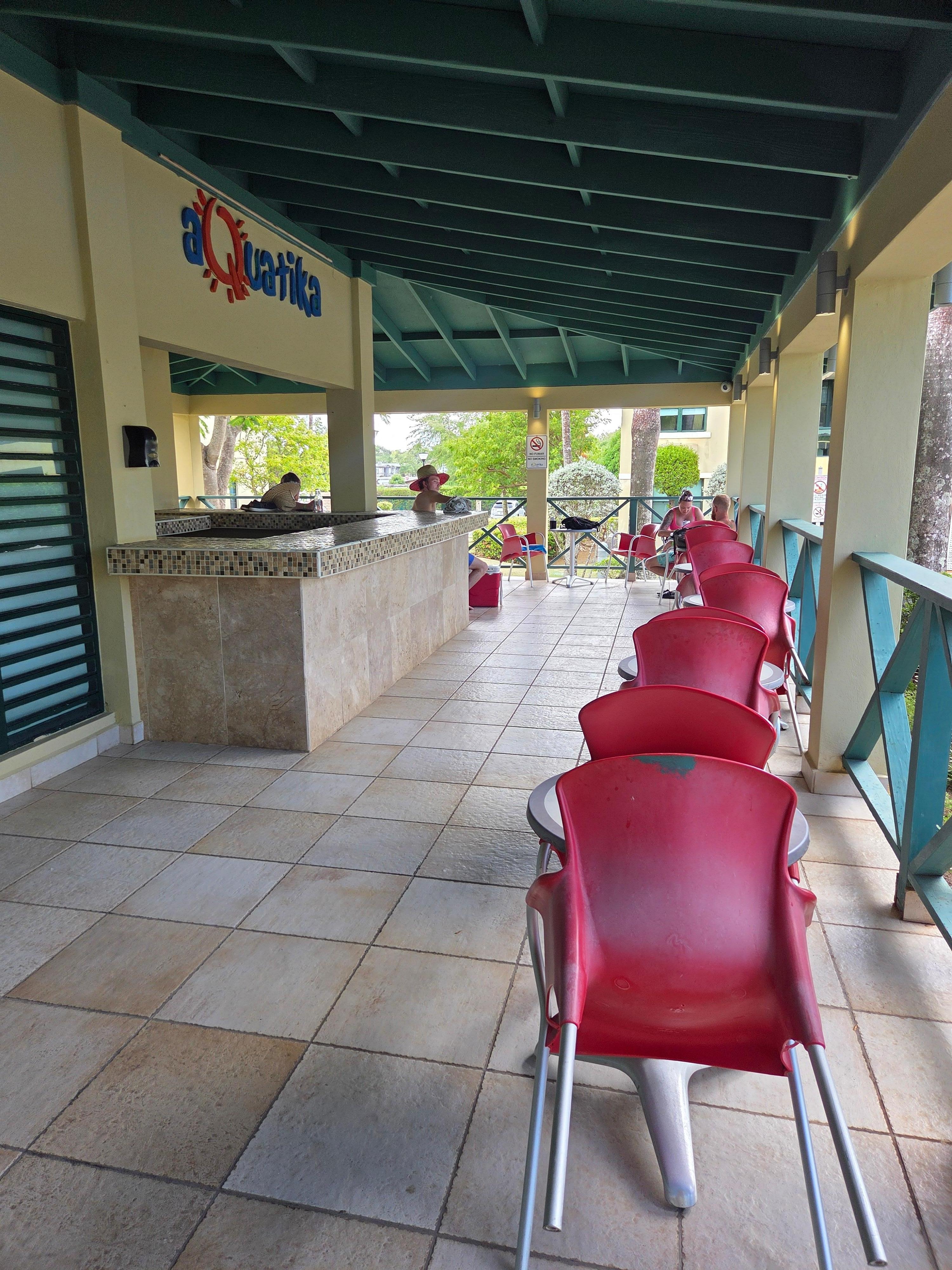 club house bar, no one was there 