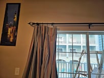 Curtains halfway up