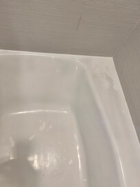 Bathtub paints are chipped