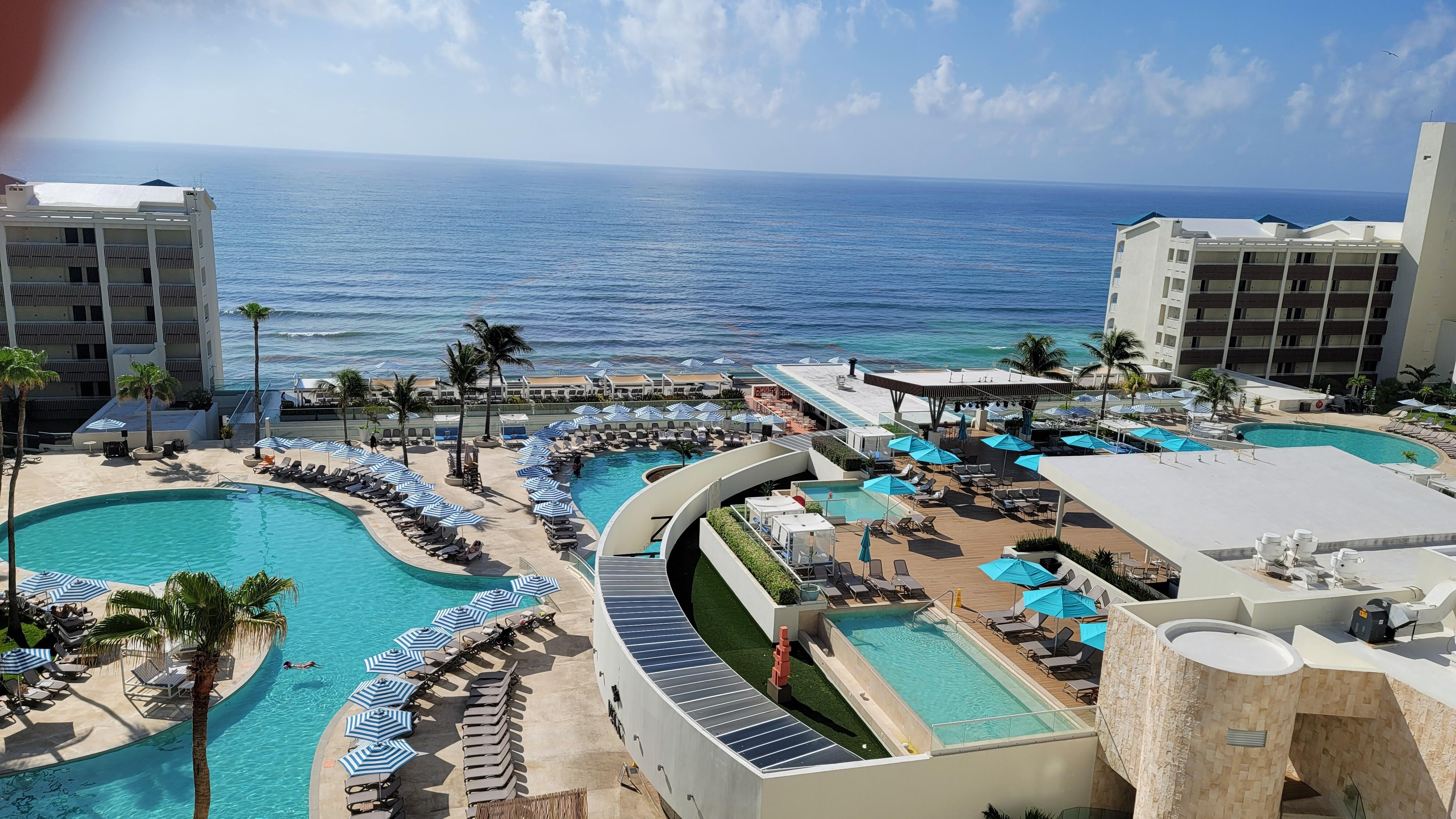 Pool from our 10th floor balcony