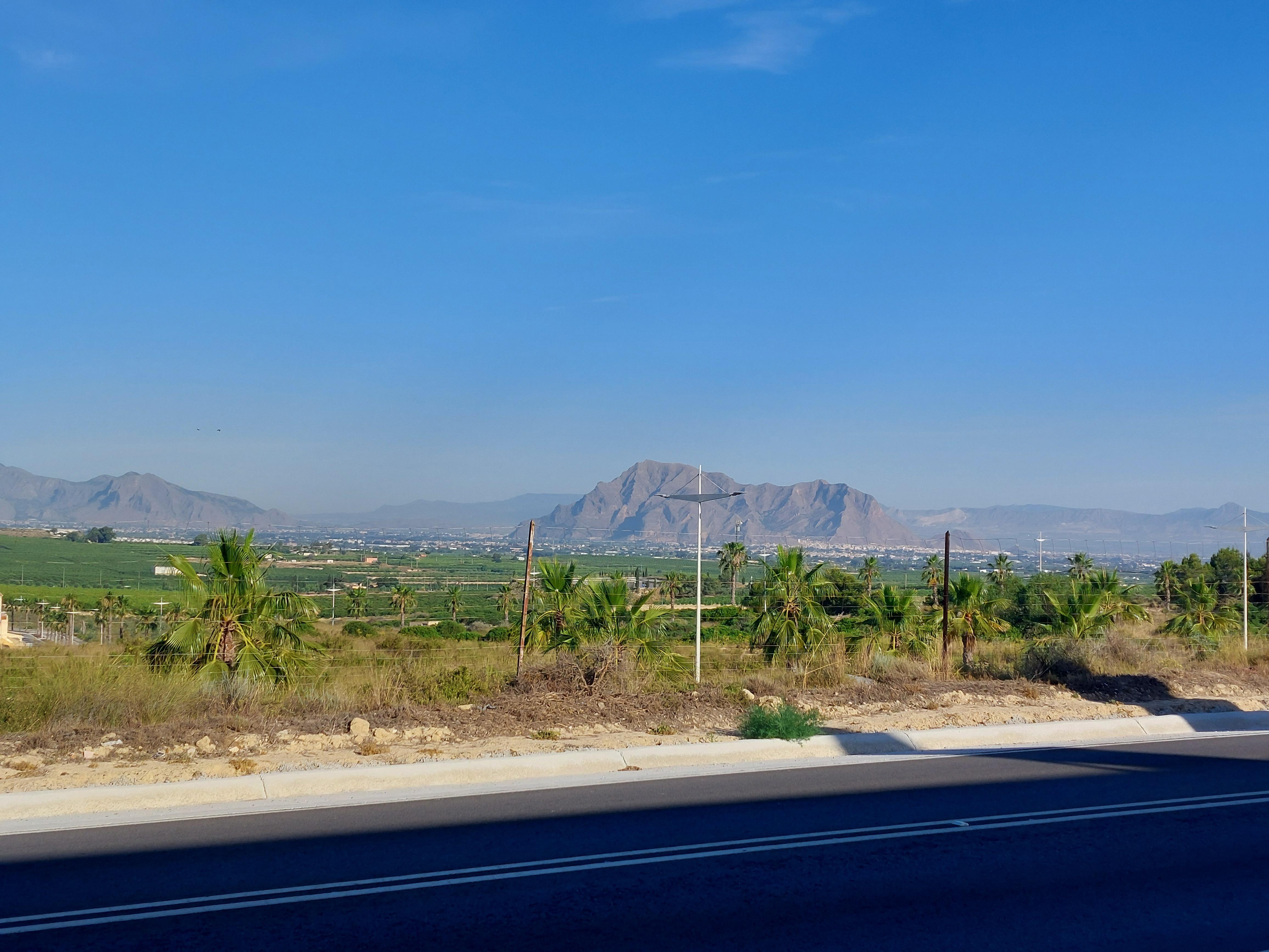 View to mountains from hotel