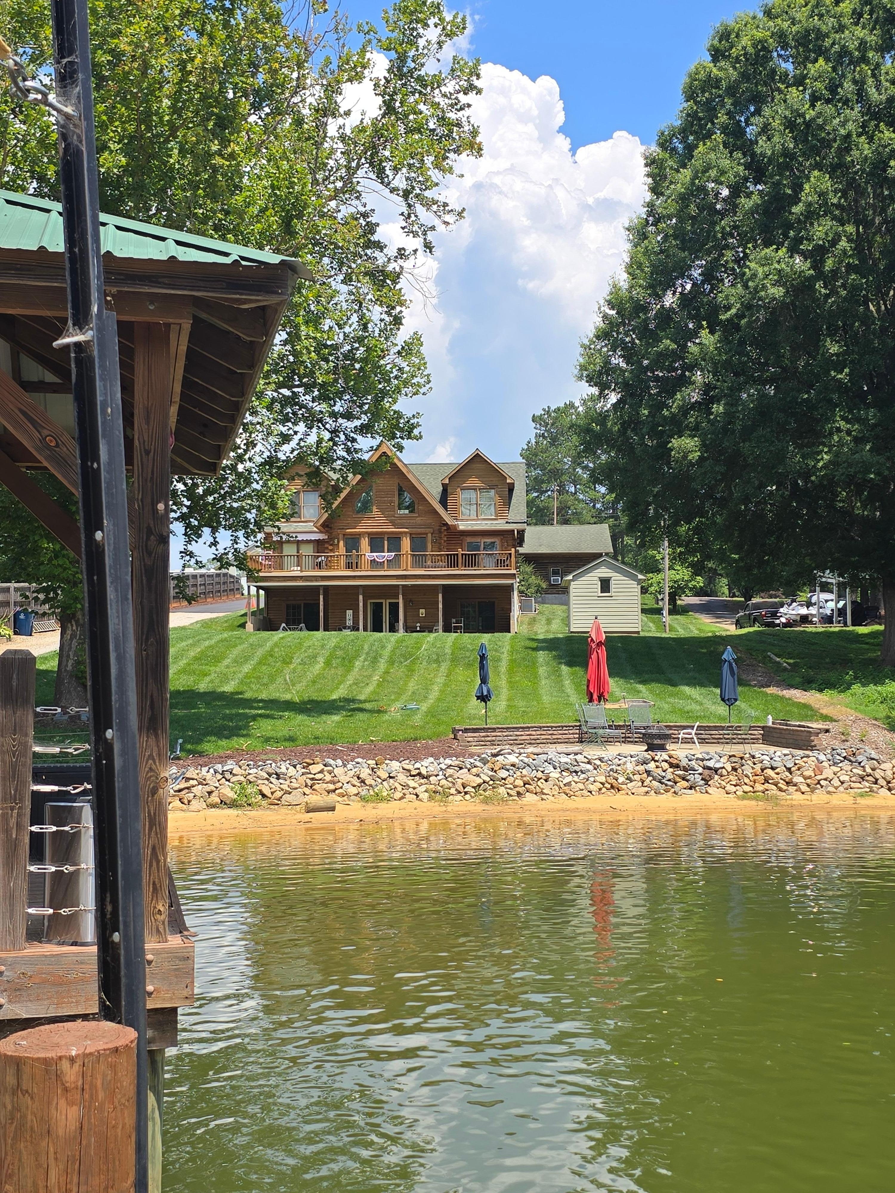 View of the house from the lake