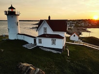 View of Nubble lighthouse, walking distance from the house.
