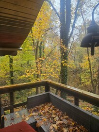 Beautiful fall foliage the entire trip.