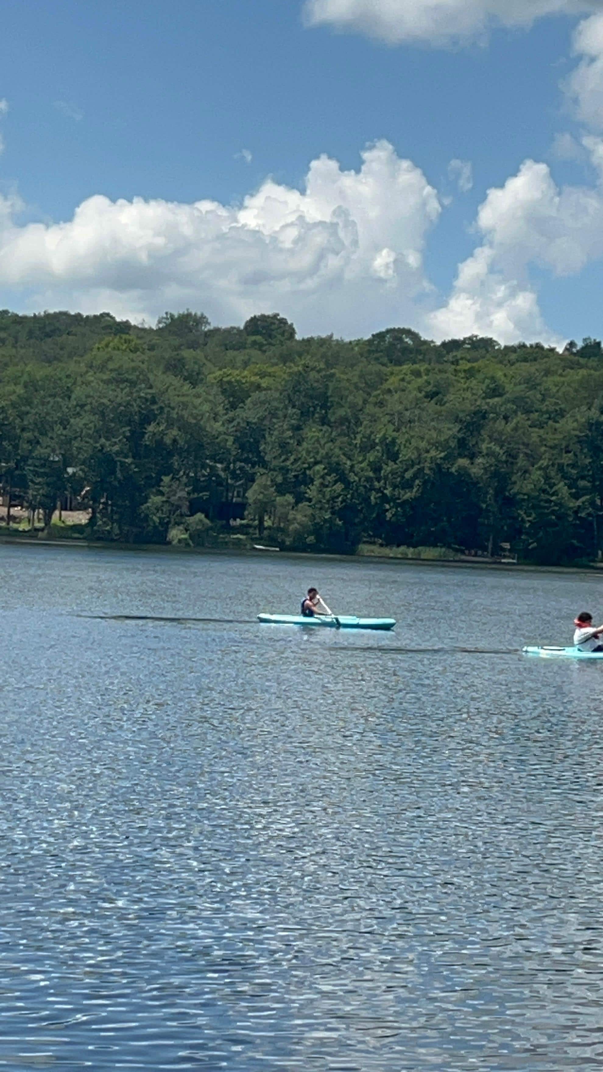 Kayaking was a great experience. 
