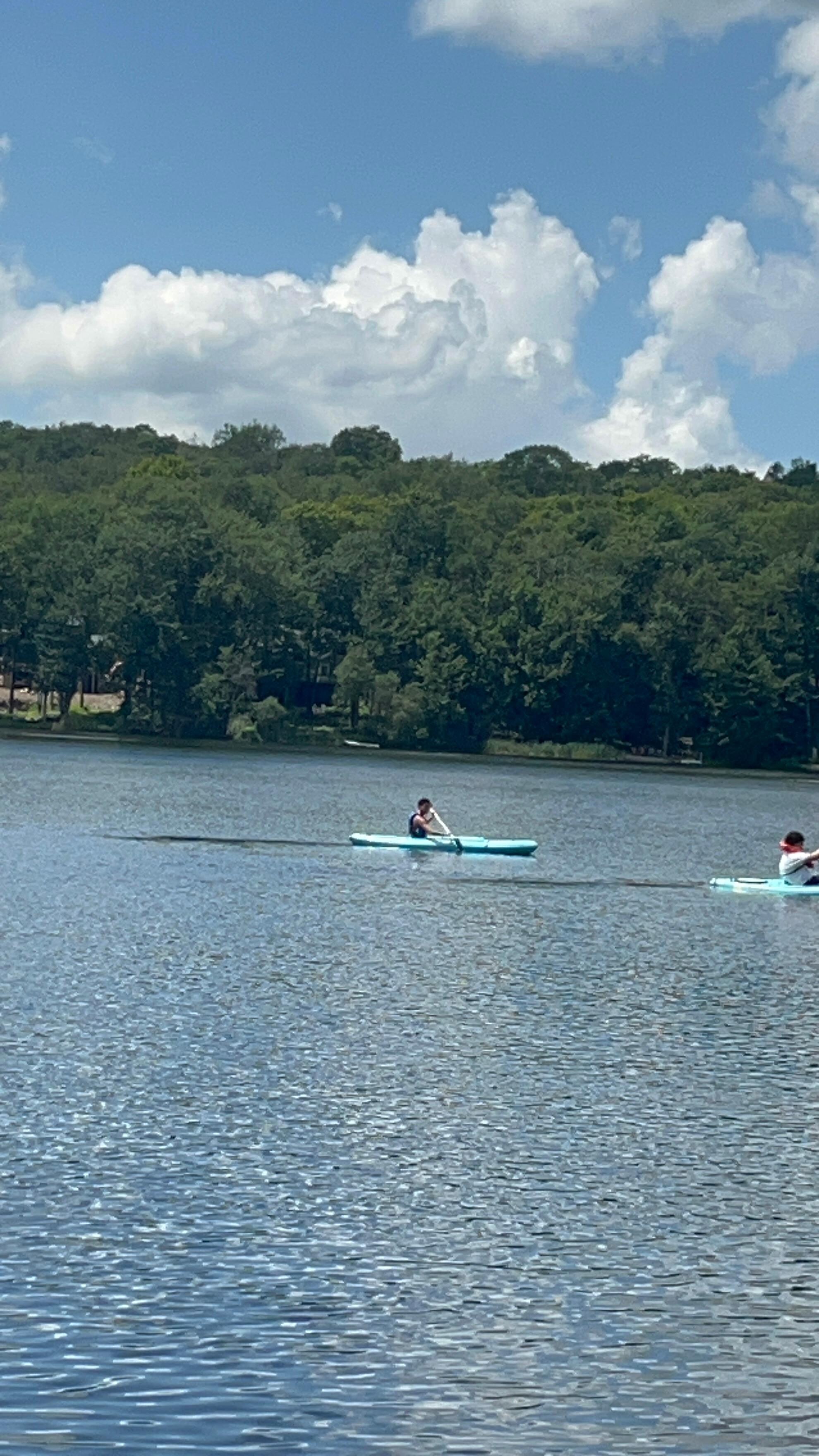 Kayaking was a great experience. 