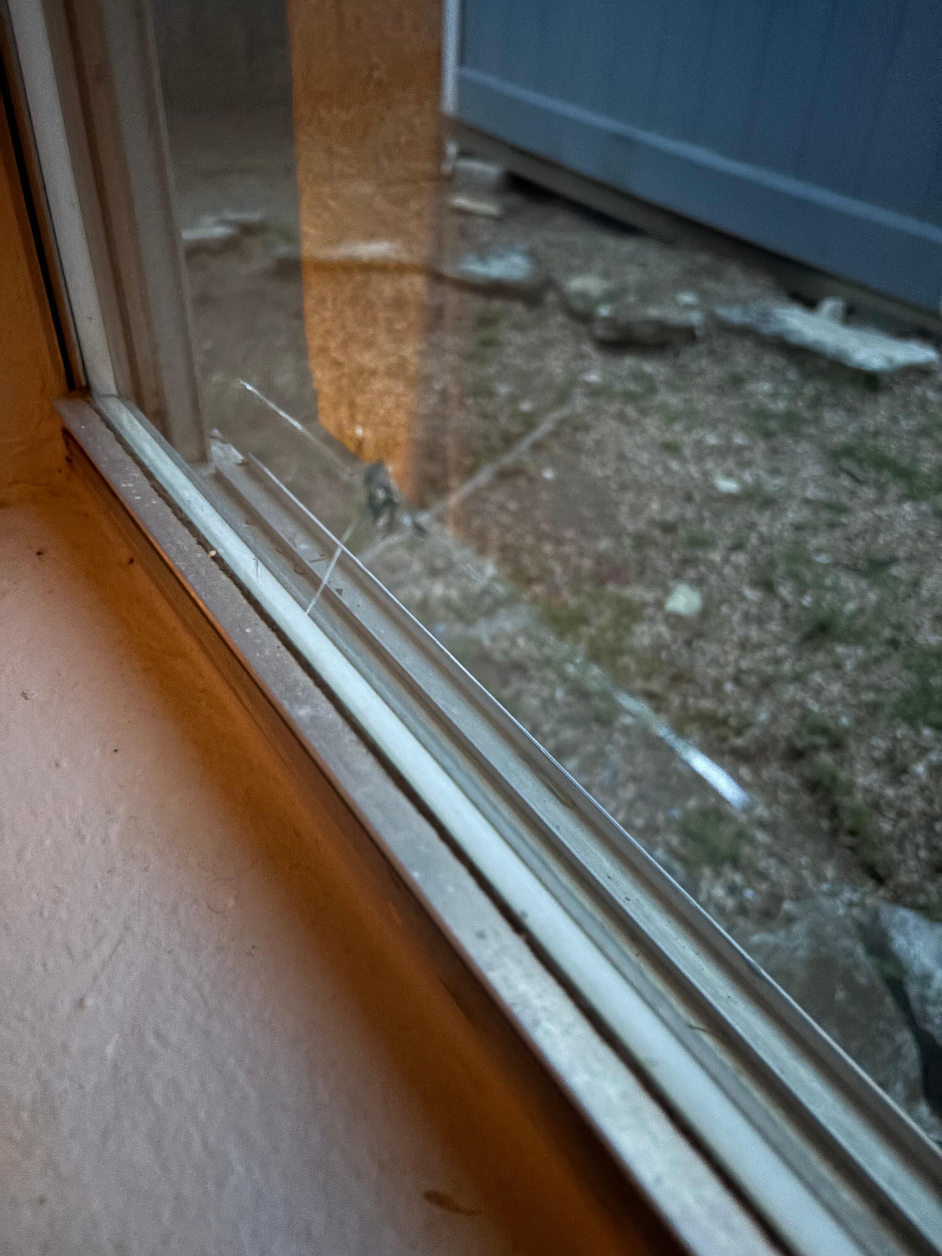 Broken window (2 other spots like this) 