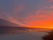 Sunset view from our balcony.