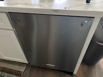 No handle on dishwasher