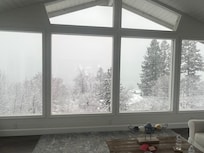 Snowy morning view