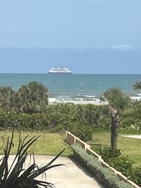 From living room window. Lots of cruise ships passed by