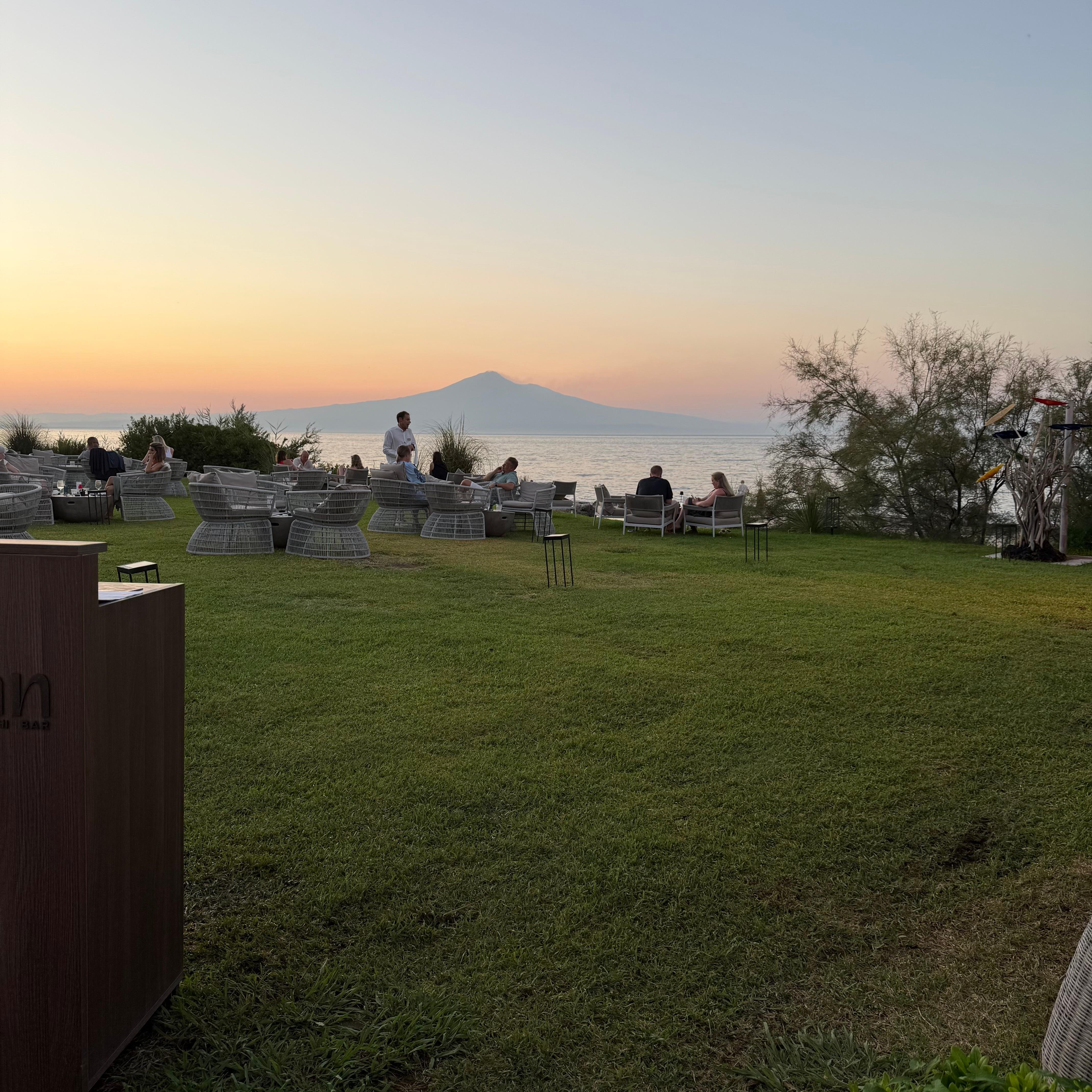 Utsikten fra restauranten Kaigan Sushi Bar, Brucoli