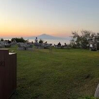 Utsikten fra restauranten Kaigan Sushi Bar, Brucoli