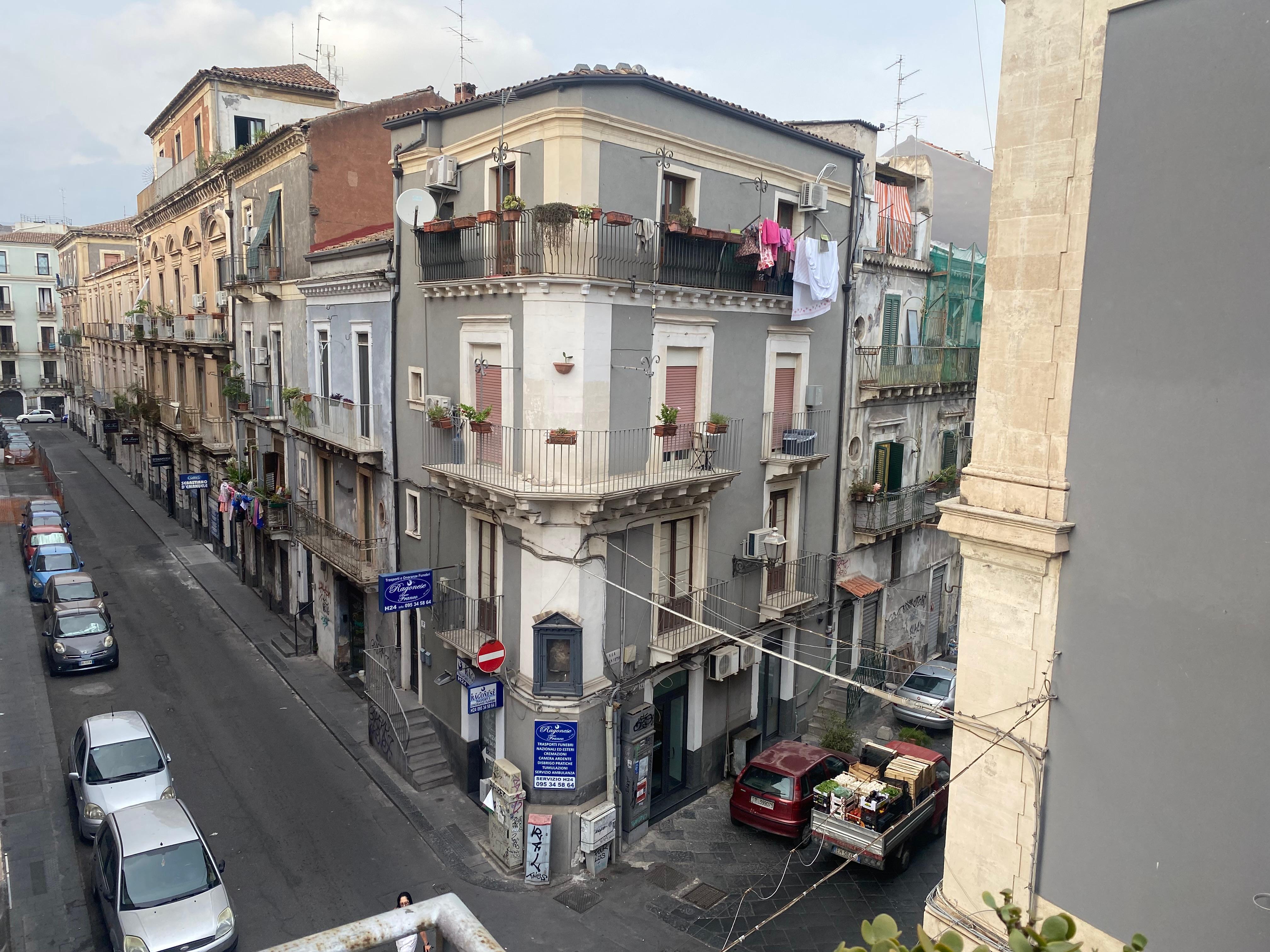 view from one of the three balconies