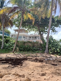 Our view of the house from the beach.