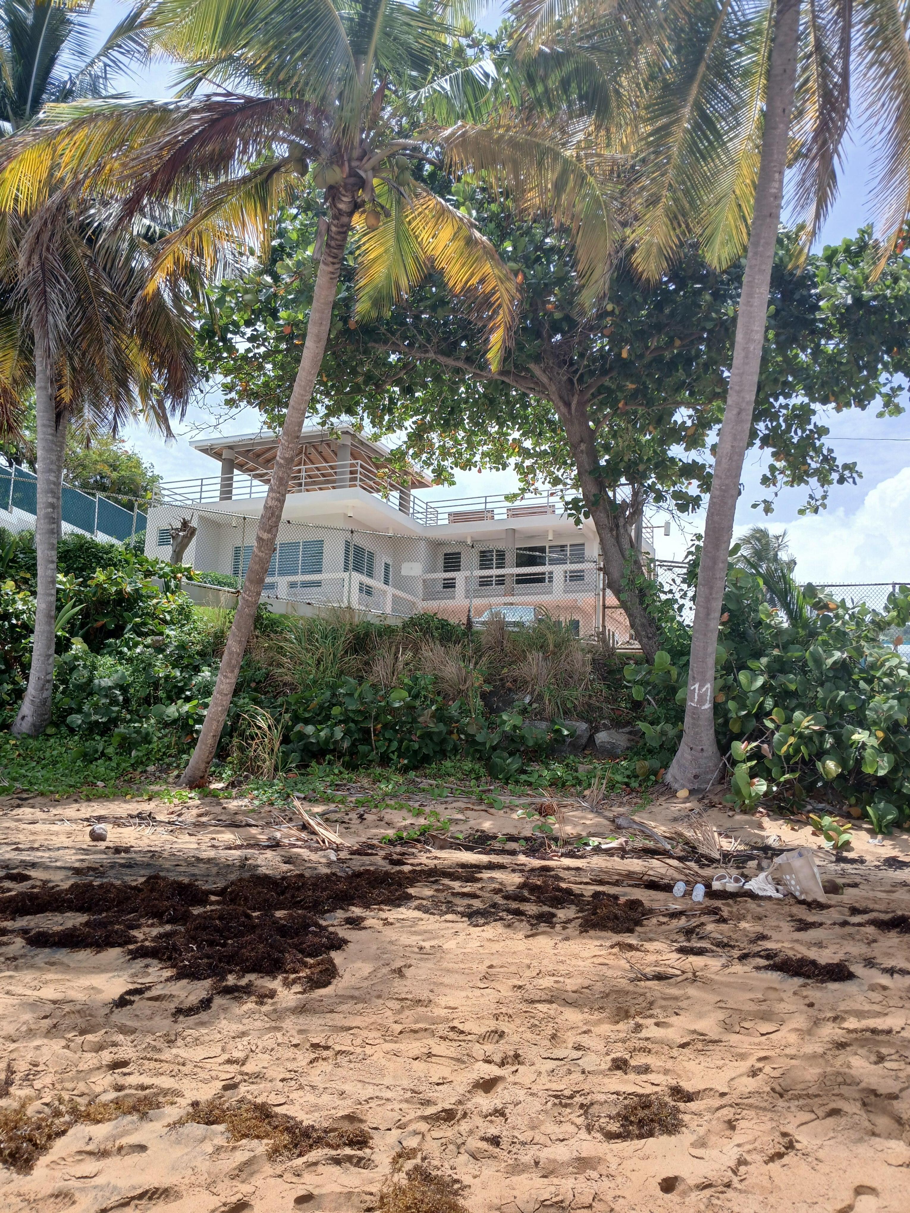 Our view of the house from the beach.