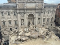 View from our hotel room window. Although they drained the fountain for two days, it was still a gorgeous view.