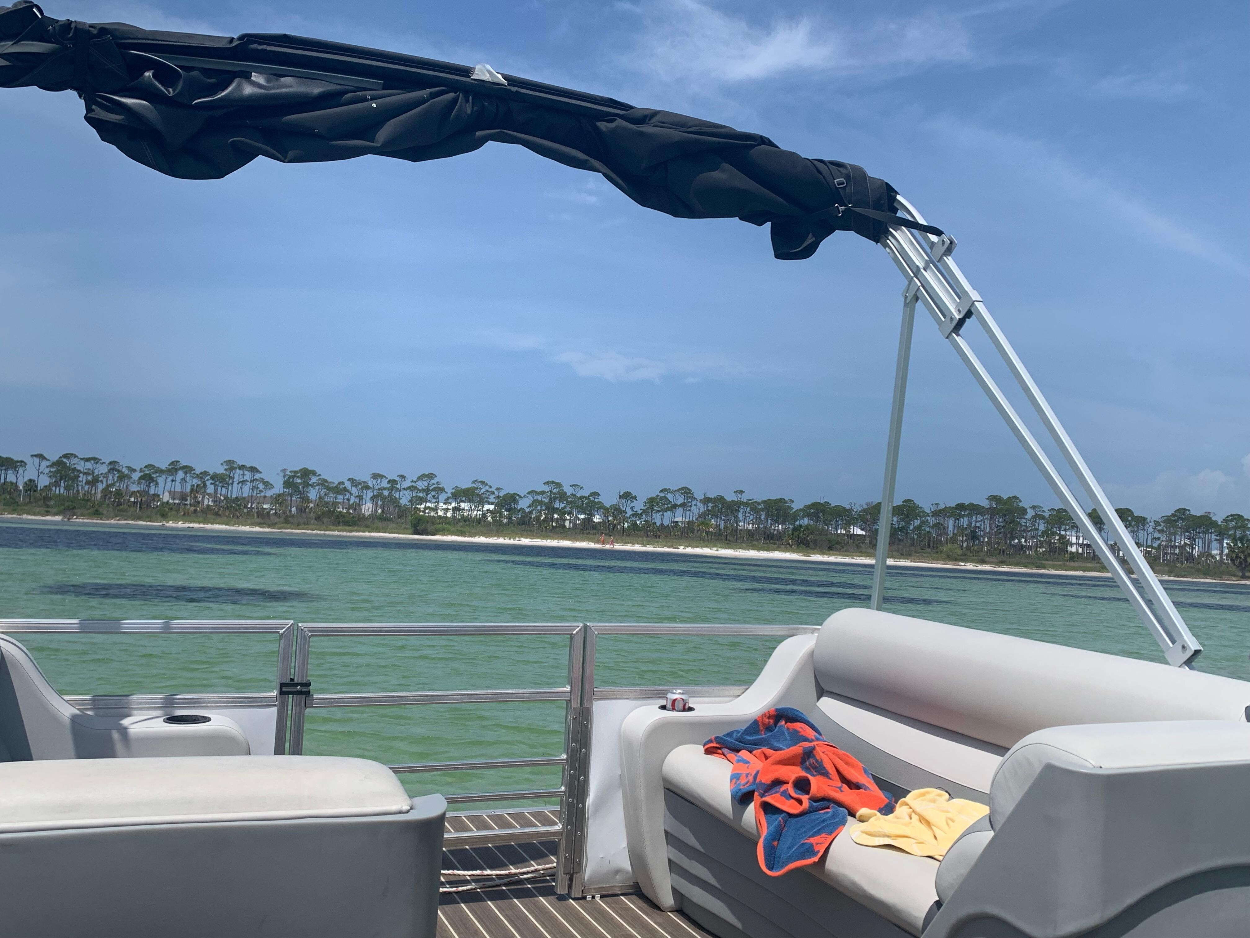 We rented a boat one day and had a great time exploring the bay. 