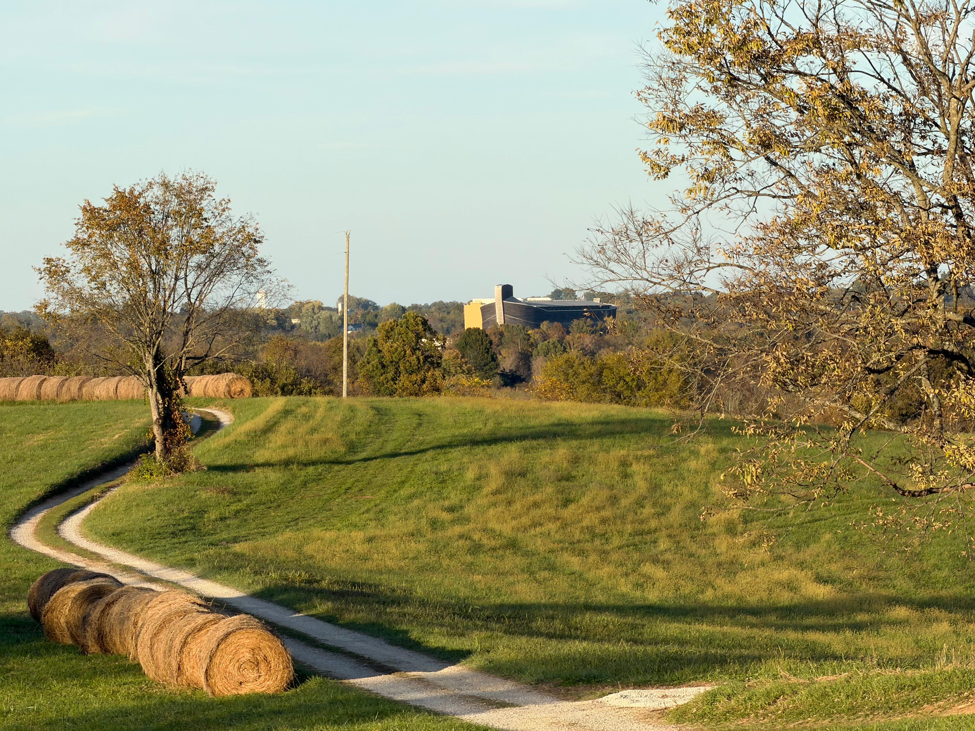 View of the Ark from near the entrance to the gravel road.