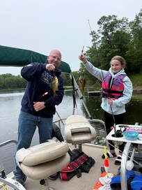 Dad and daughter dual catch!