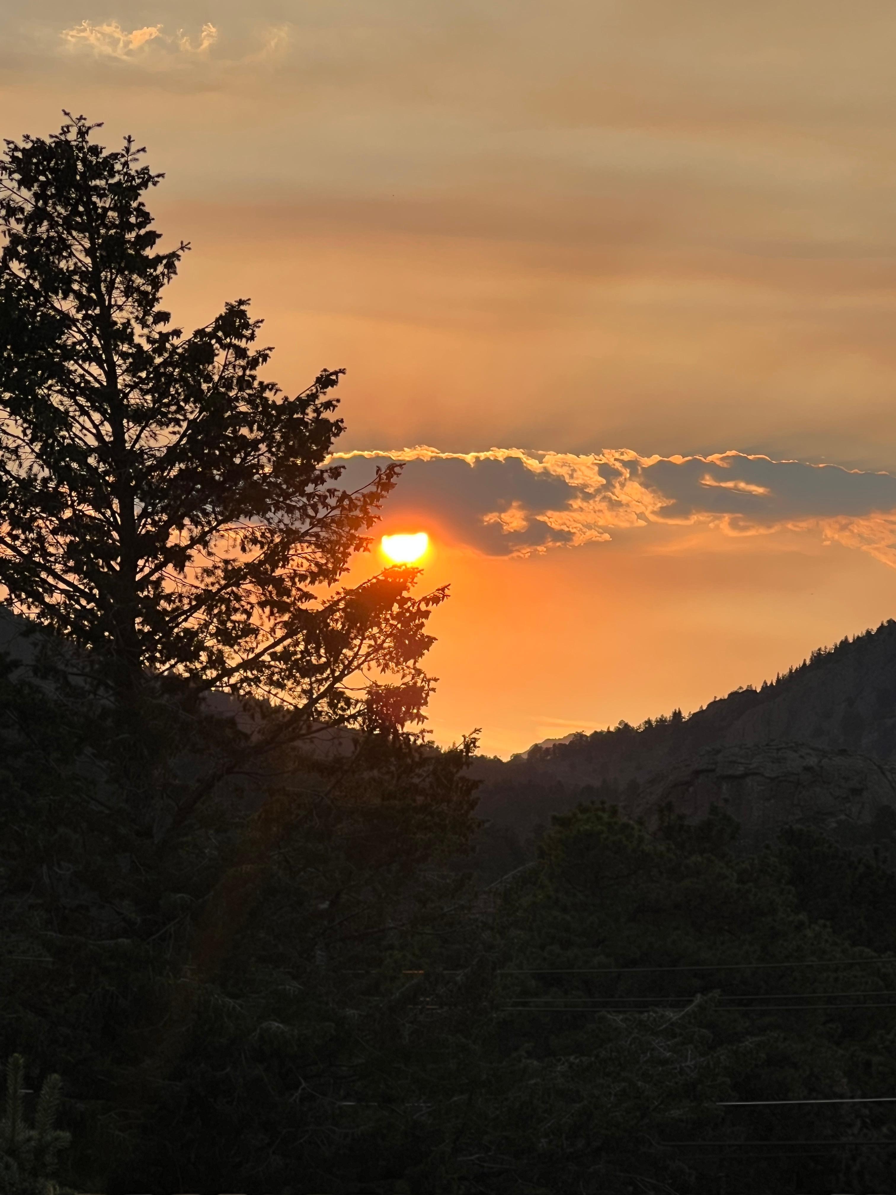 Taken while sitting by the lovely hot tub!