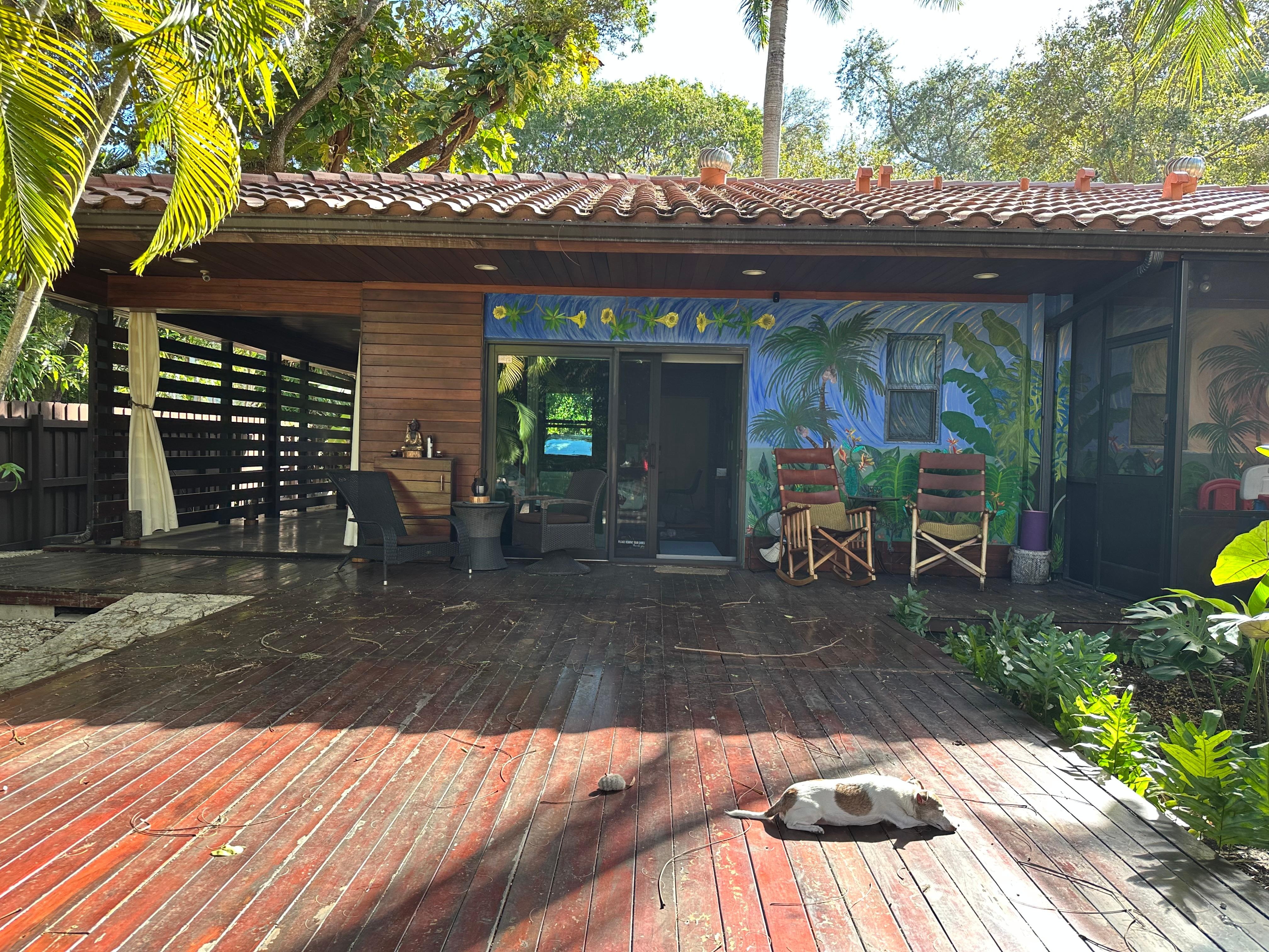 View from the deck (looking at the back of the property)
