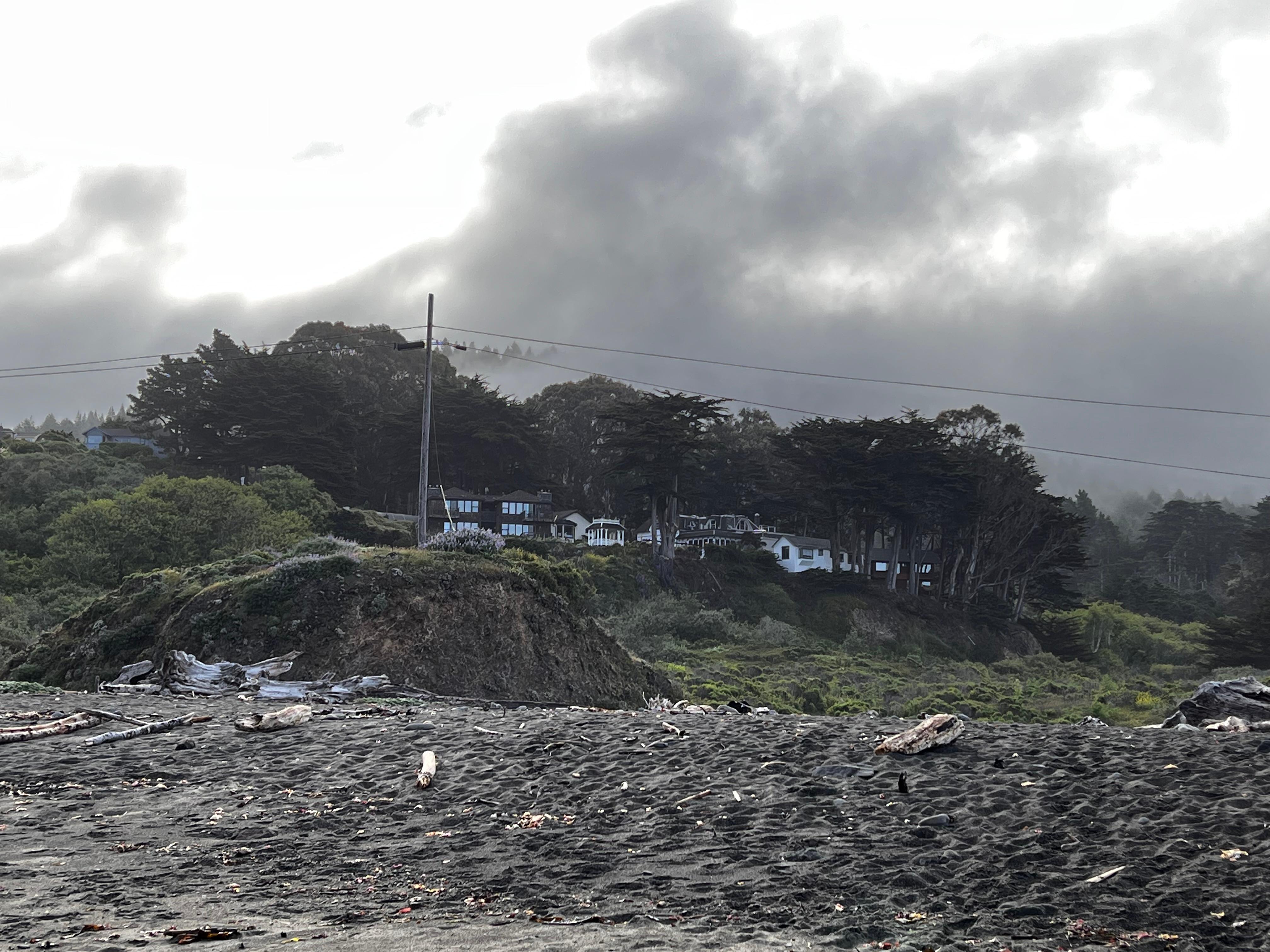 Elk Cove Inn from beach