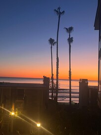 First night, soaking in the sunset