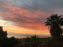 Sunset from our lanai.