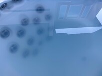Hot tub water was cloudy and gross.