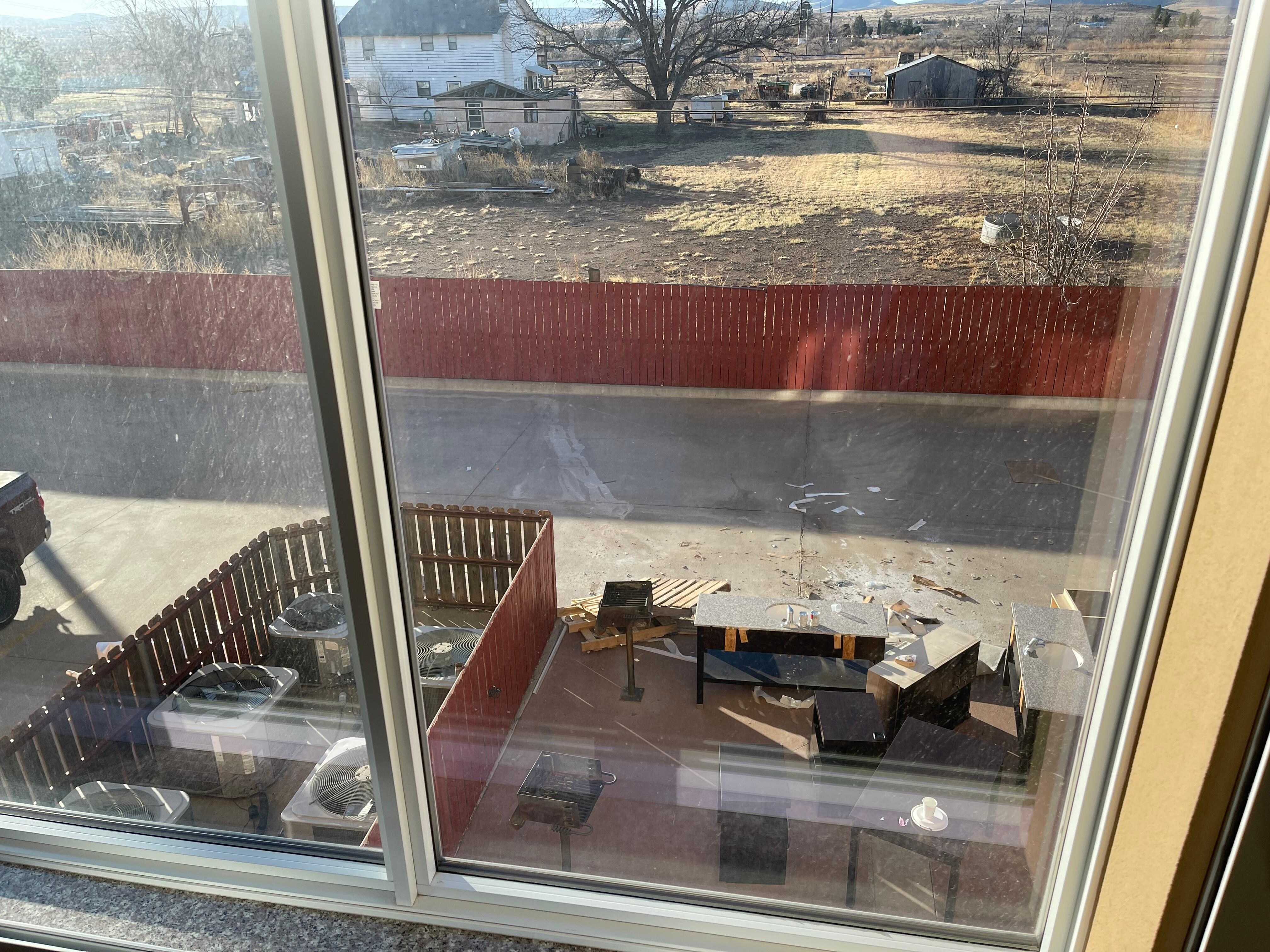 Sicht aus dem Zimmerfenster