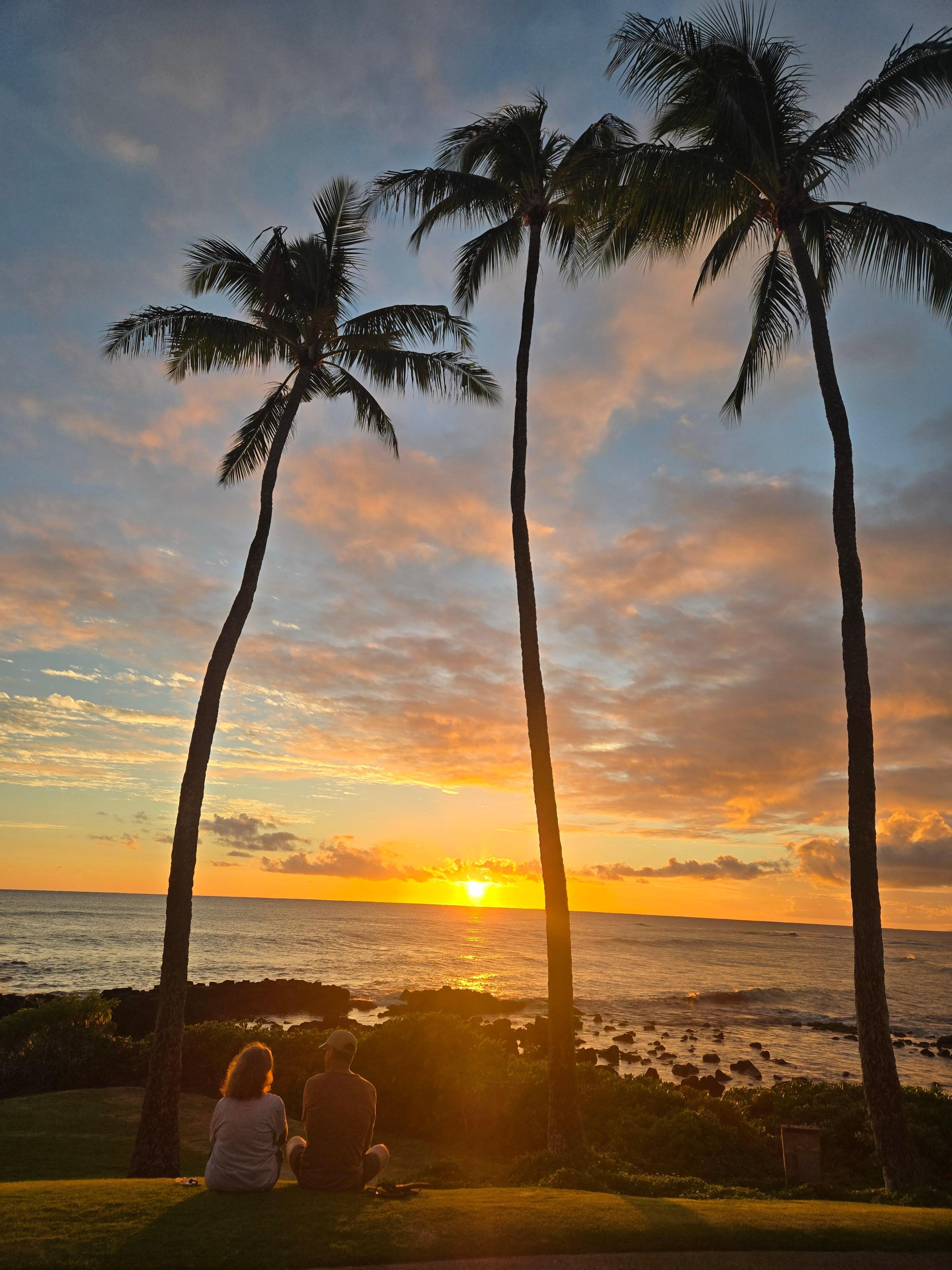 일몰이 정말 아름다웠습니다.