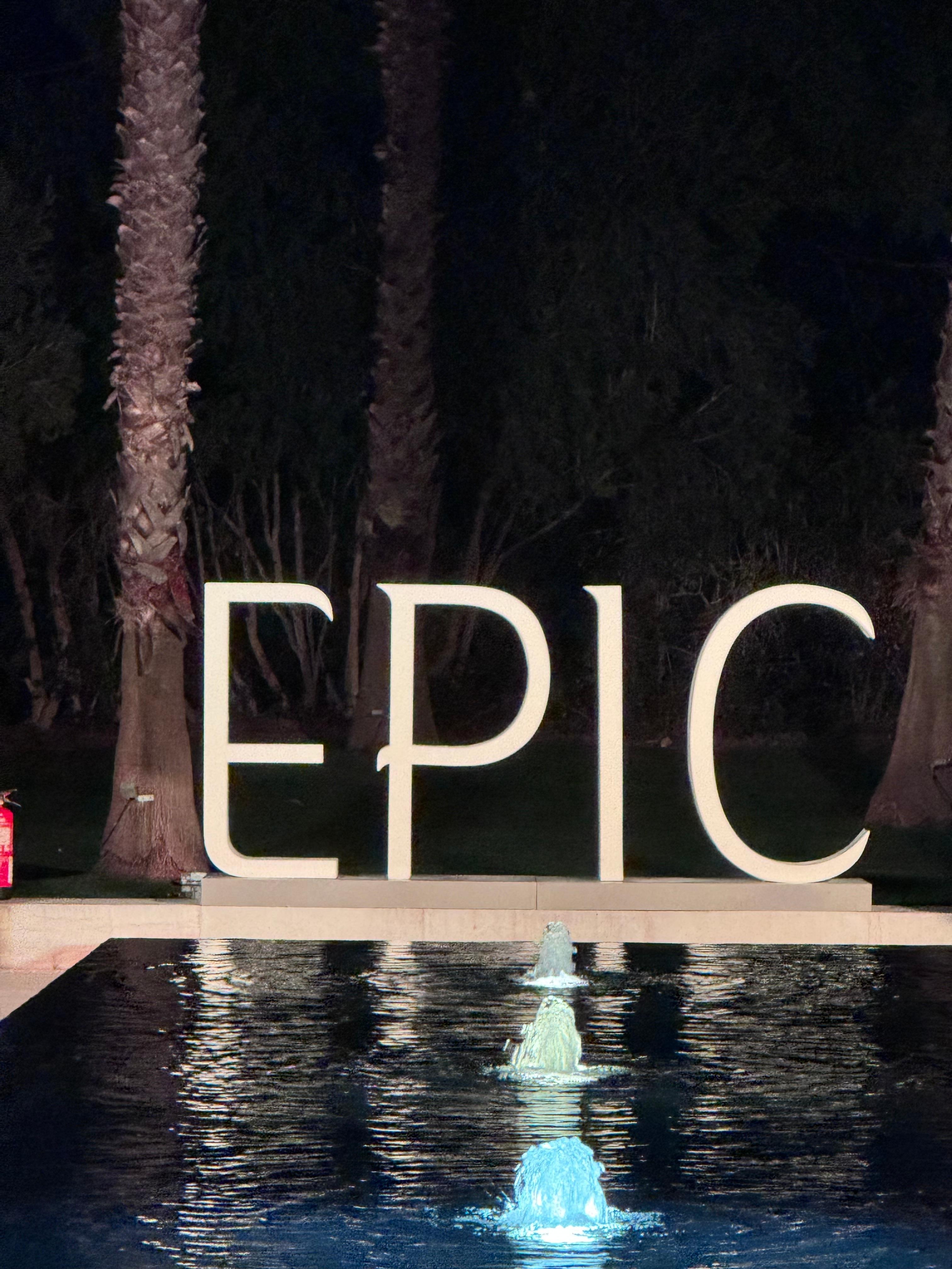 Water fountain outside