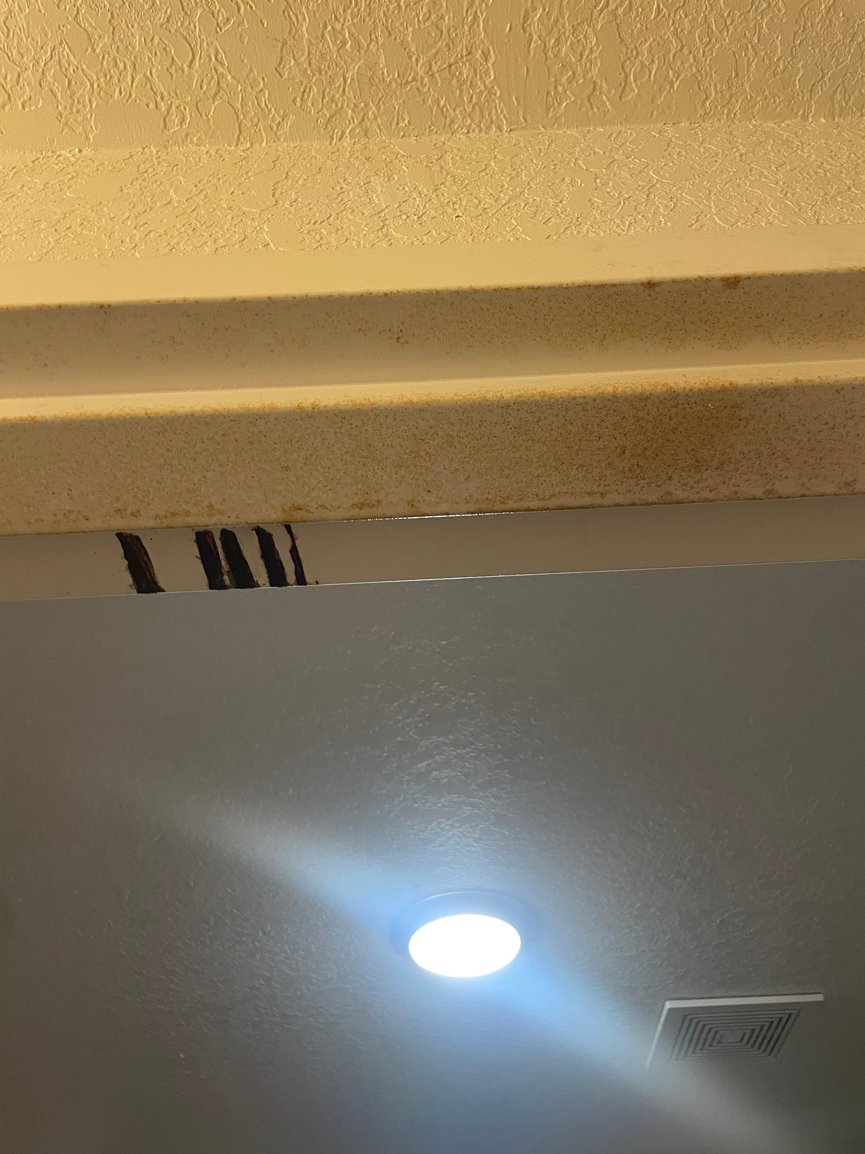 yellow from cigarette smoke and not cleaned 