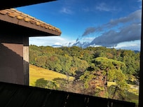 部屋の露天風呂から見えた景色