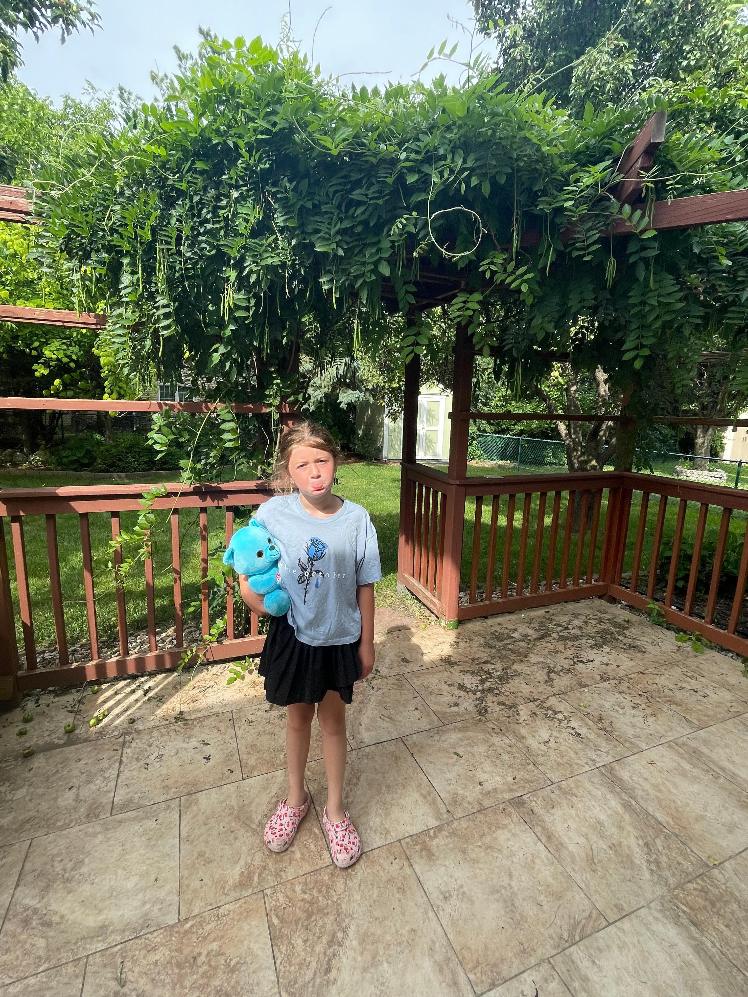 She was very sad to leave!