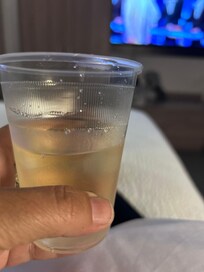 Could not provide a real glass, said none in the hotel.
