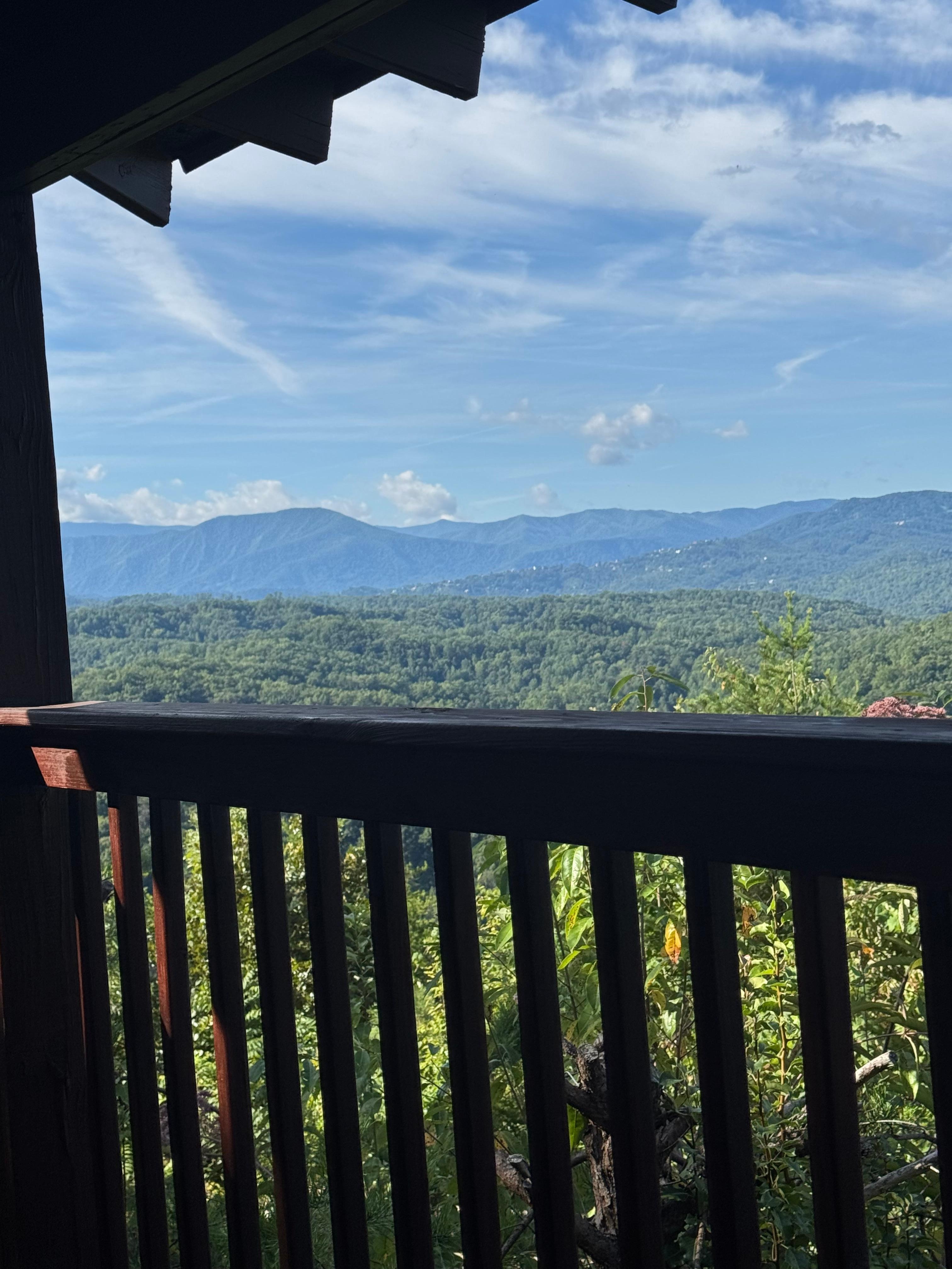 Great porch view as we drank our coffee