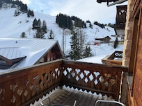 View of the slopes from the balcony