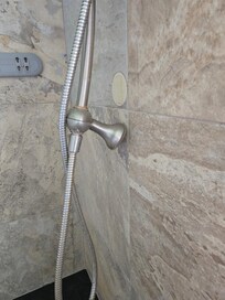 Shower head detached