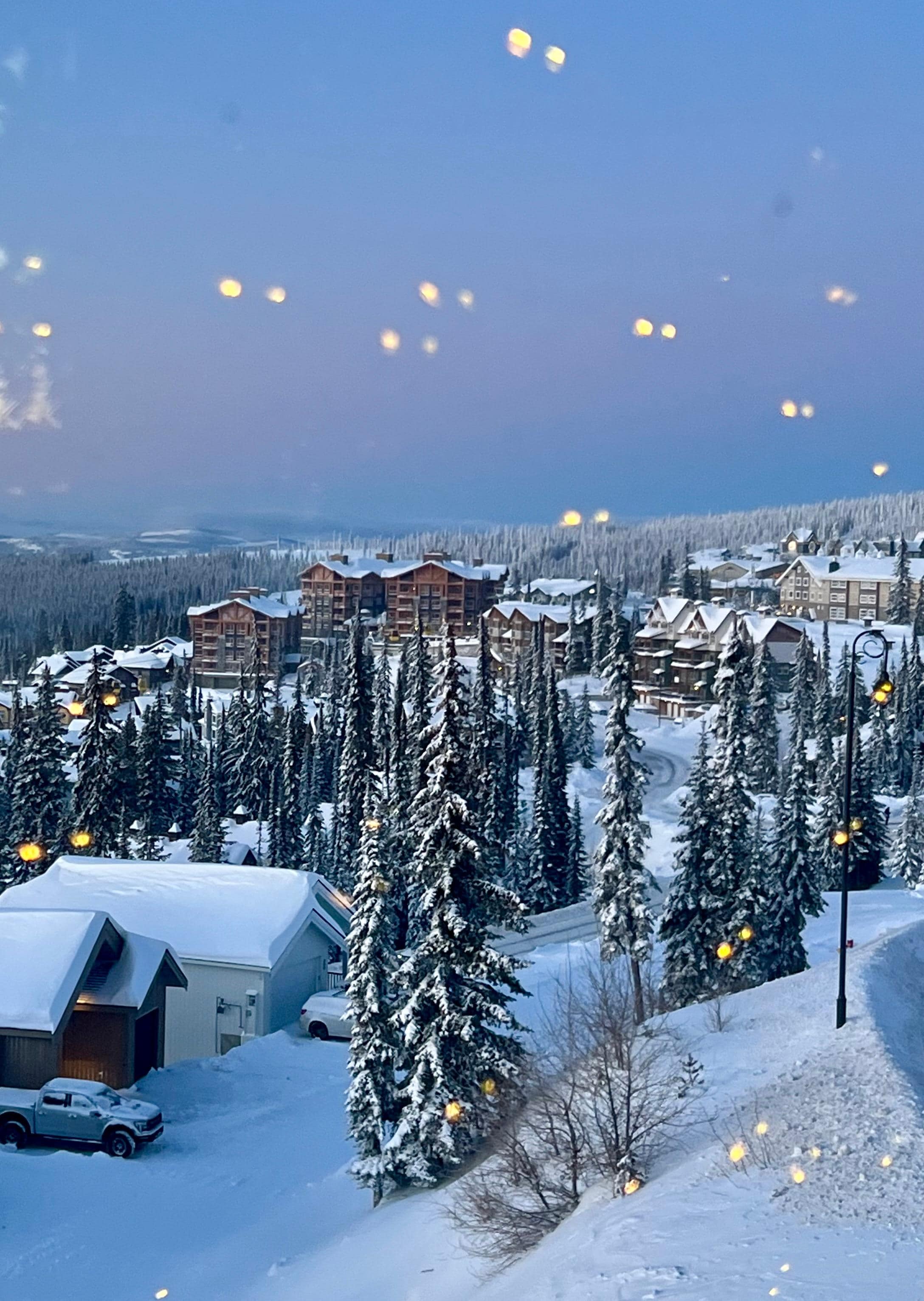 View from the front windows looking west